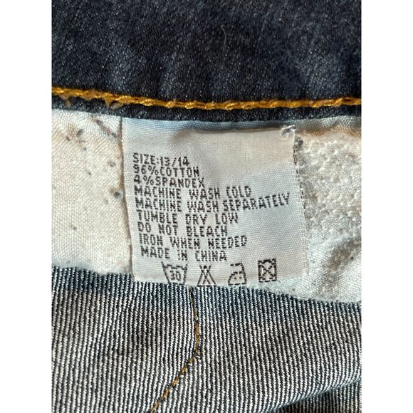 Salvage Womens Jeans High Waist Mid Rise Button Fly Ankle Skinny Blue SZ 13/14 - Picture 8 of 9